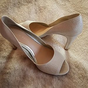 Kelly & Katie Sparkle Open-Toed Pumps